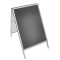 Azar Displays Large Silver Snap Open A-Frame Sign 30"x 40" 300247
